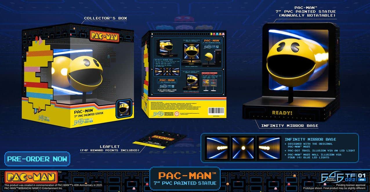 Amazon.com: Dark Horse Comics Pac-Man 7 Inch PVC Statue | Standard