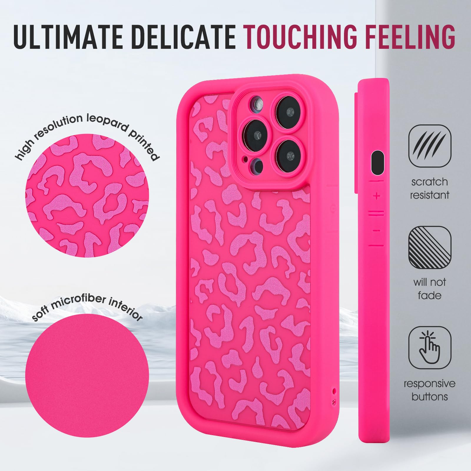 Amazon.com: JKLASD Leopard Print Phone Case Compatible with iPhone