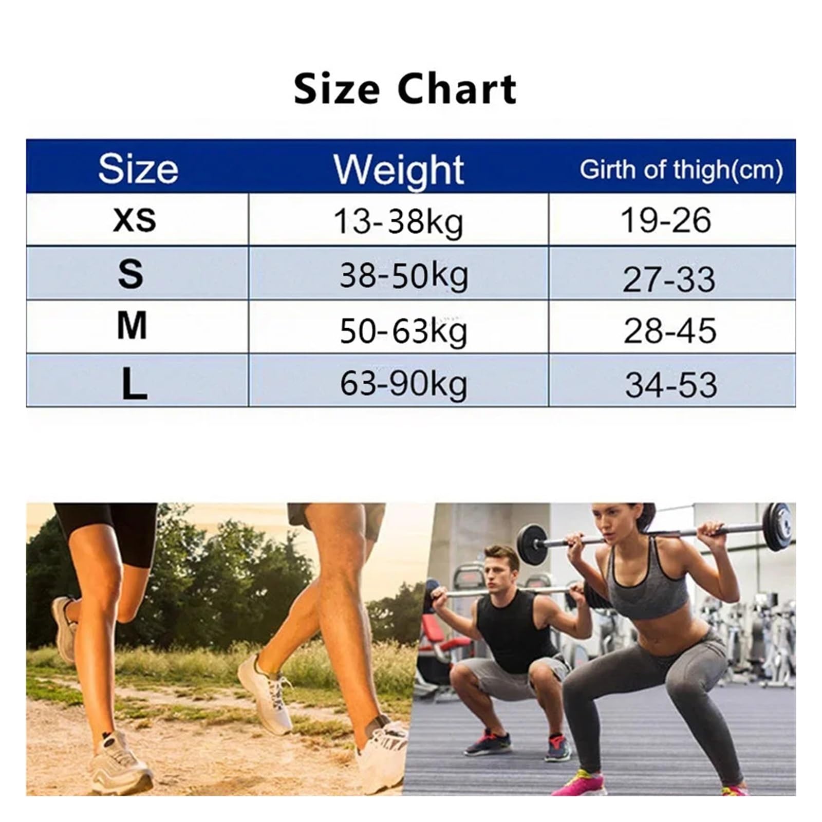 MRKU Genouillères de Sport antidérapantes, 1 pièce, élastiques, à Compression, pour la Danse et l'entraînement, pour Hommes et Femmes.