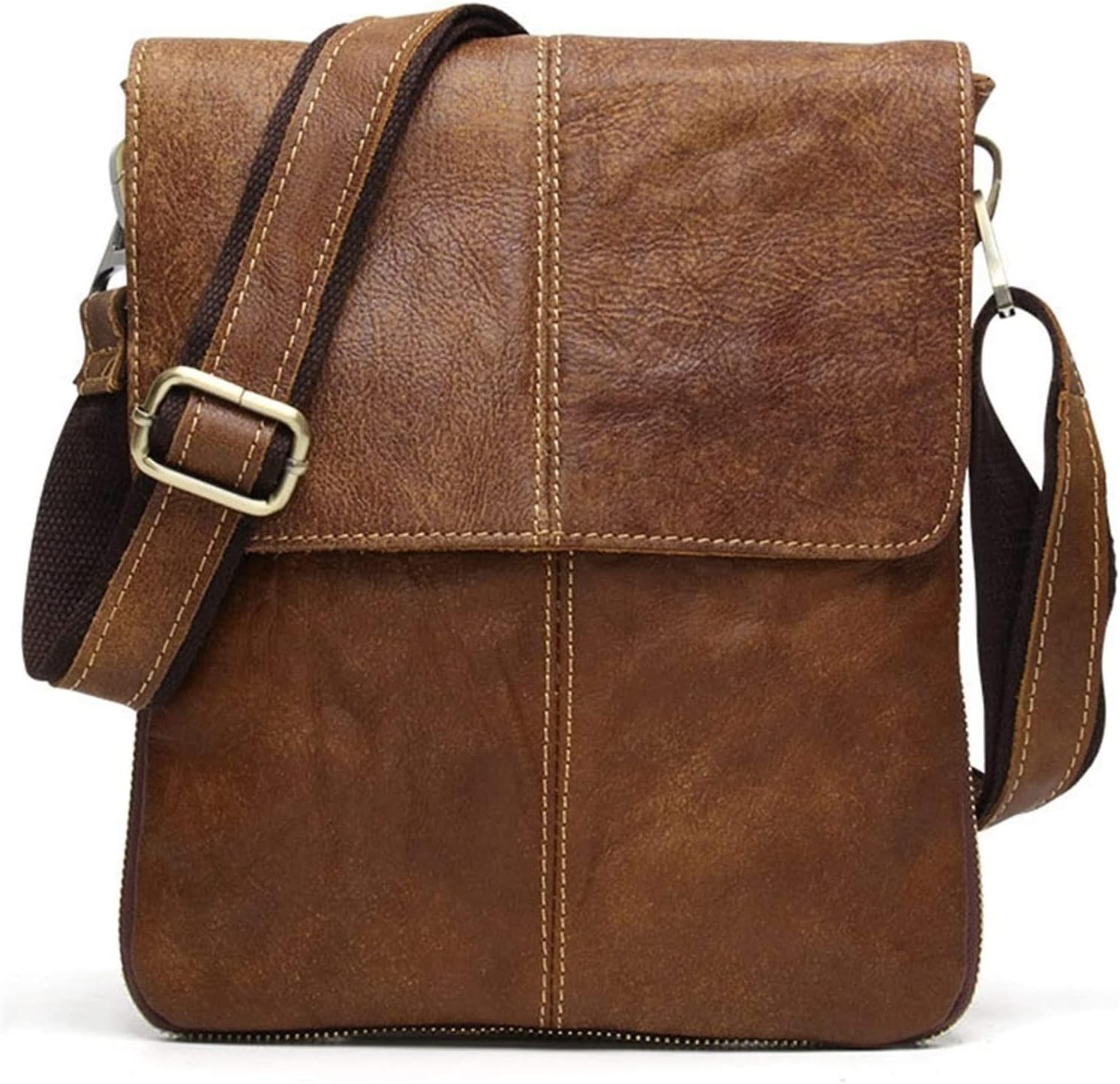 Men Leather Shoulder Bags Small Messenger Briefcase Travel Organizer Satchel Office bag