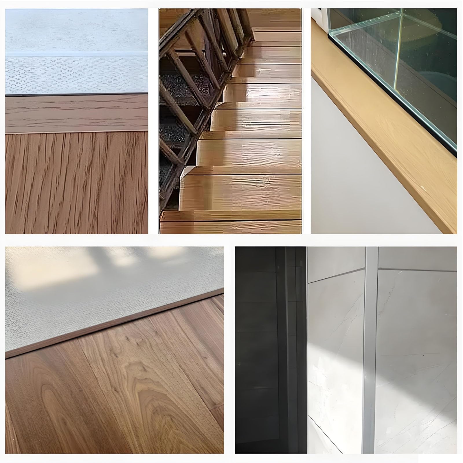 Perfil Autoadhesivo Protector de Esquinas Cantos, 90cm - Aluminio Tira de Transición de Suelo en L - Protector de Bordes - para Cantonera de Escalera Pared Esquinas(Light Wood,L900xW28xH12mm)