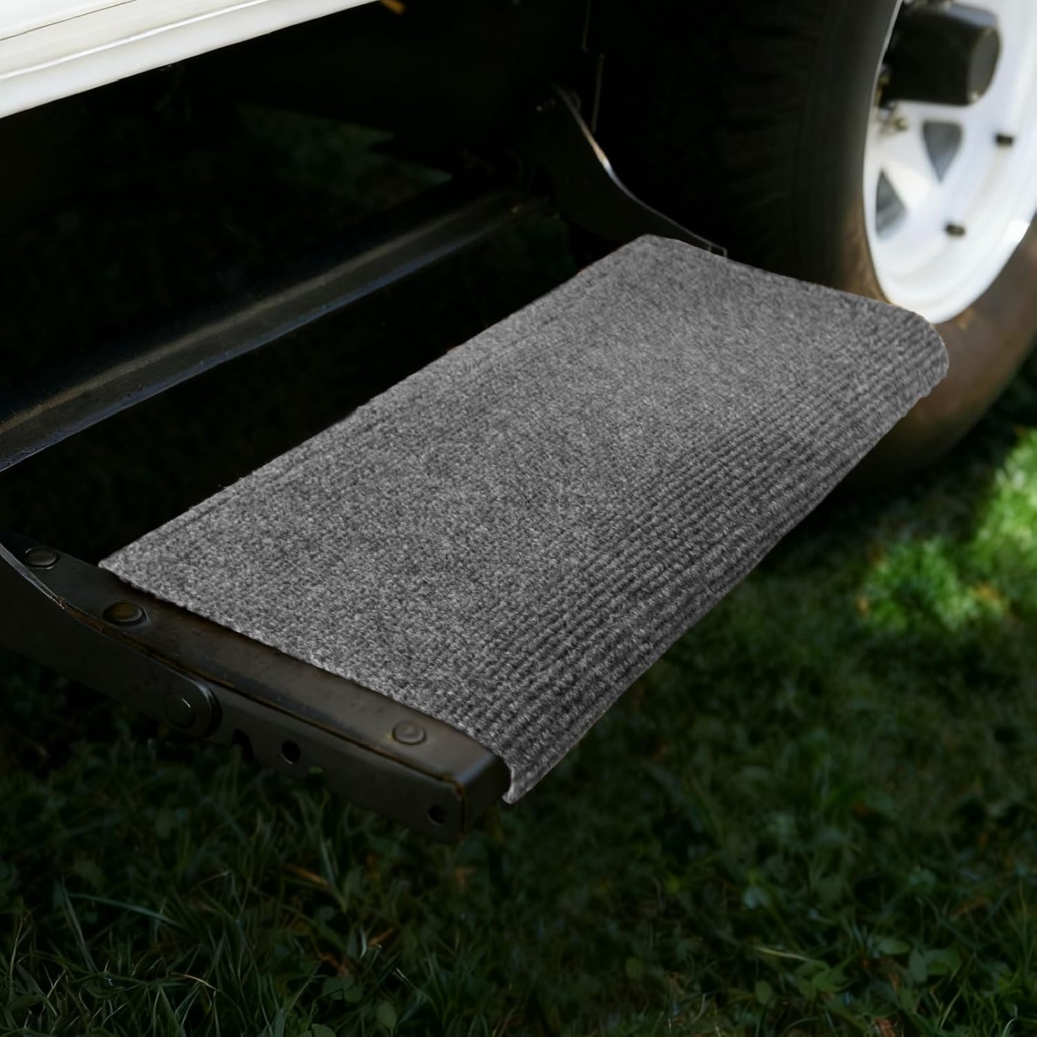 RVMATE RV Step Covers 18 Inch, RV Step Rugs, Camper Stair Rugs for Radius Steps, 3 Packs