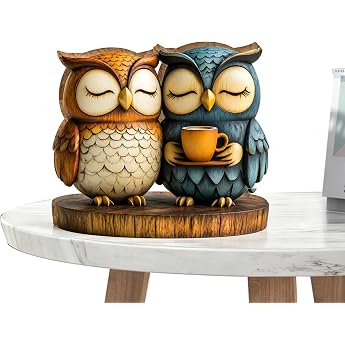 Owl Decorative Wood 2D Owls Decorative Colour Owl Decoration