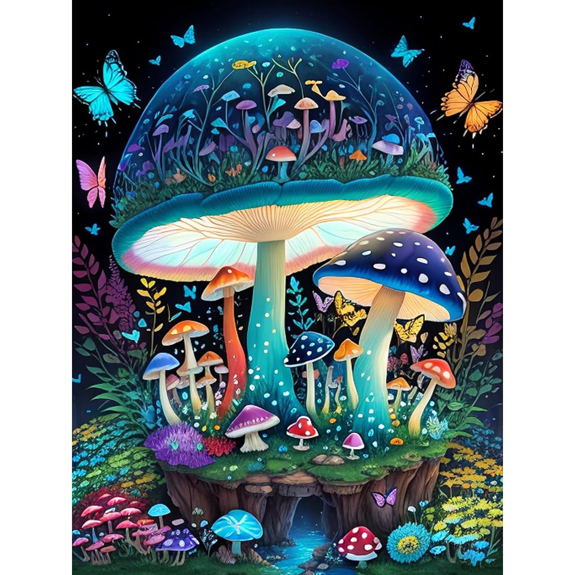 Viart Mushroom Diamond Art Kits Adults, Diamond Art Mushroom