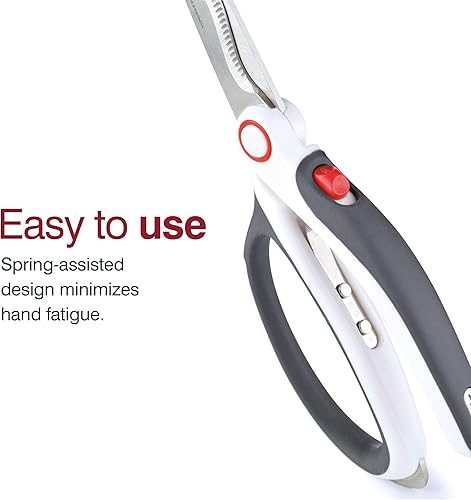 Miniatura 7 de Zyliss Cizalla de cocina con cortador de caja rojo