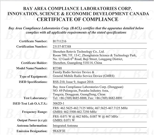 Miniatura 6 de Retevis RA18 Walkie Talkie para niños, juguetes Walkie Talkie para niñas de 6 a 12 años, 22 CH, largo alcance, linterna integrada, regalos de