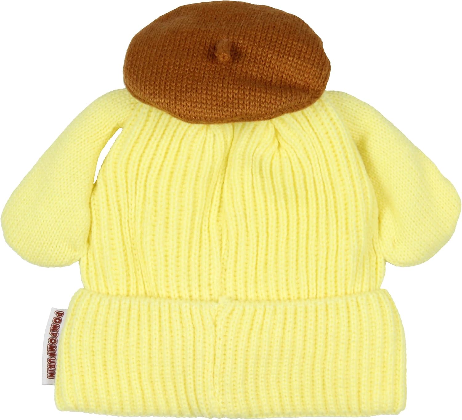 Sanrio Pompompurin Beanie Hello Kitty and Friends Pompompurin Embroidered Character Cuffed Beanie Cap Hat OSFM for Men and Women - Image 4