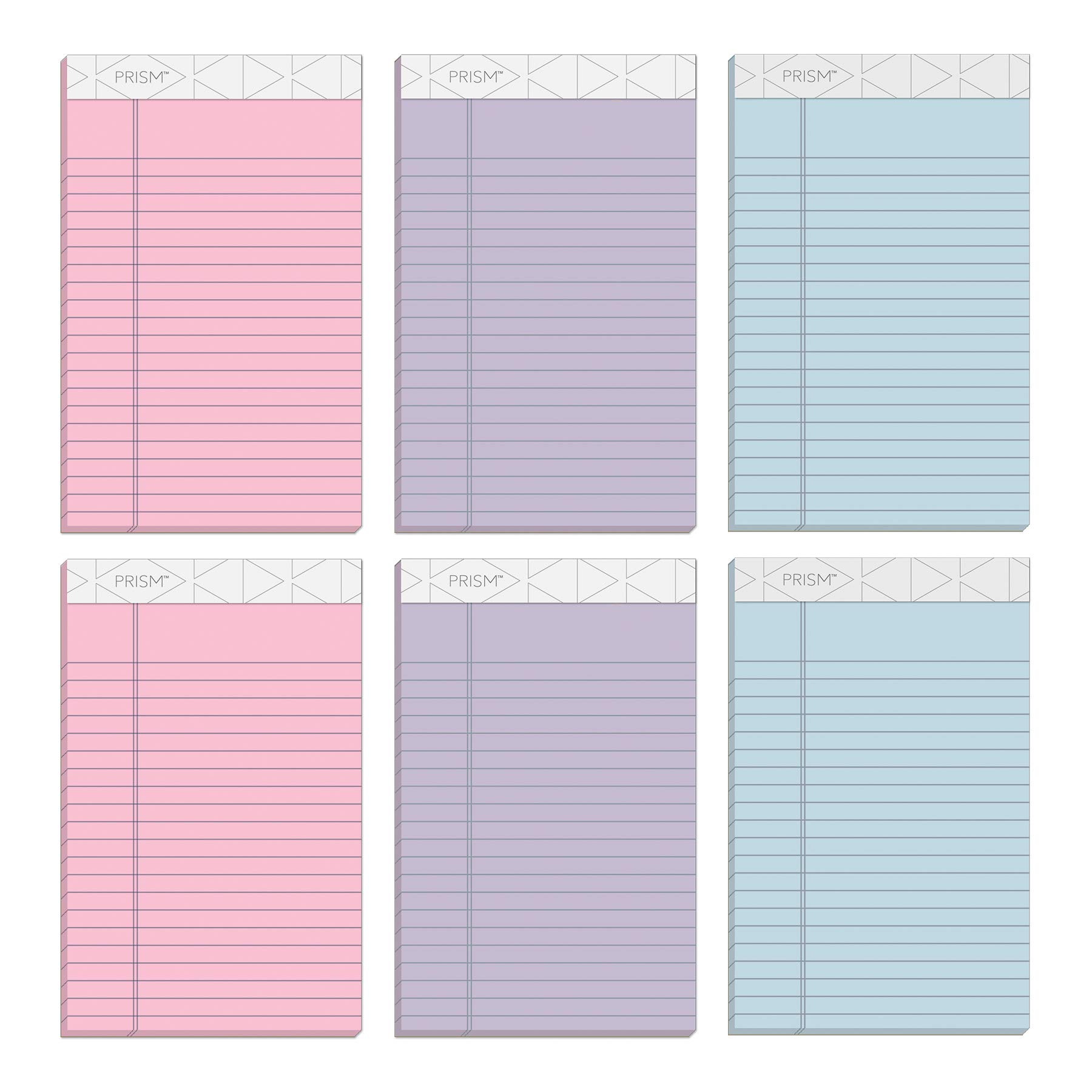 TOPS Prism Writing Pads 5 x 8 Jr legal Rule Narrow 1 4 Spacing Assorted Colors 2 Each