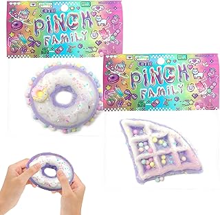 لعبة ضغط لمكافحة الإجهاد من قطعتين، ألعاب سكويش، ألعاب سكويش، فطائر الوافل مثلثة، ألعاب سكويش، ألعاب سكويش، مناسبة كهدية للأطفال والمراهقين