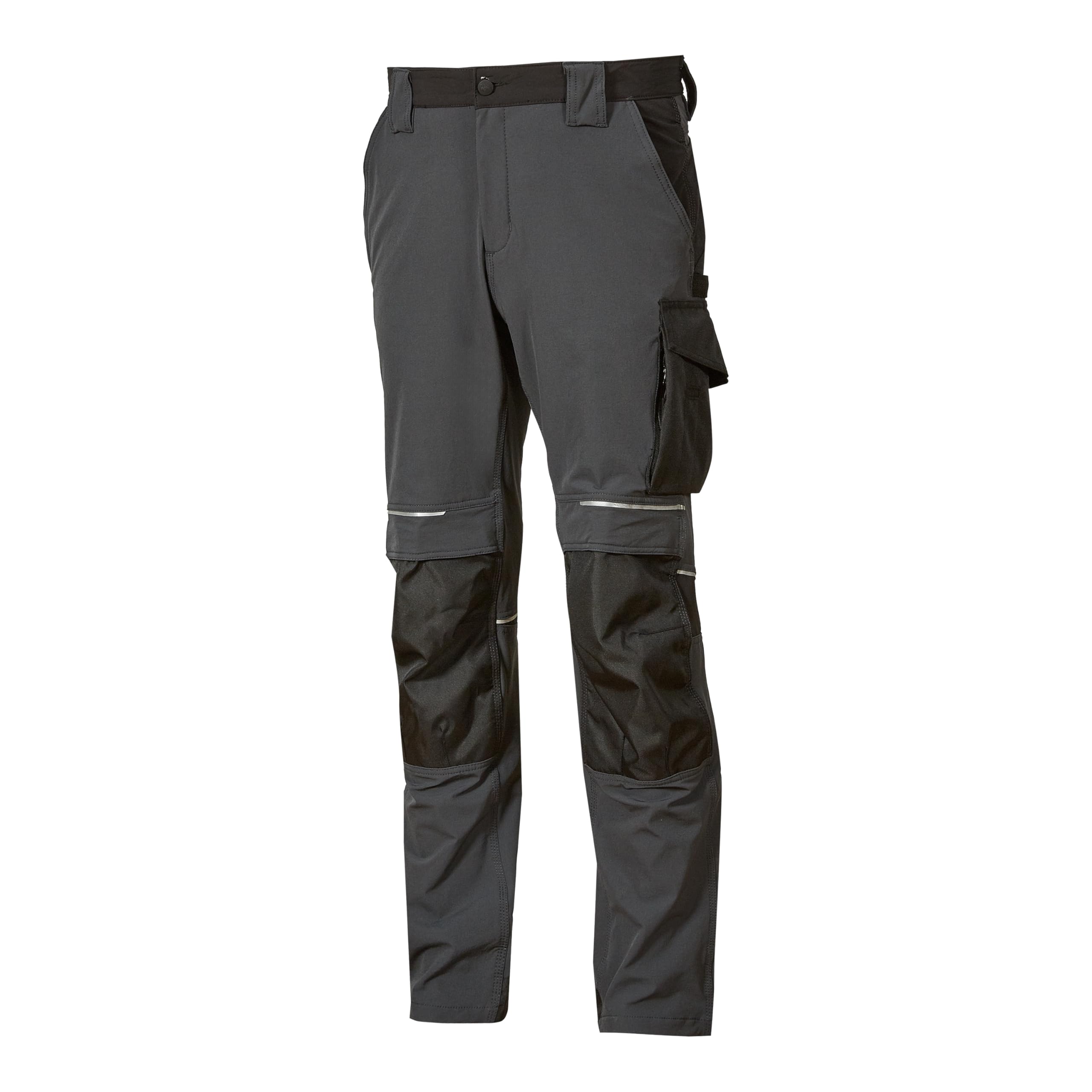 Upower Atom Asphalt Grey - Pantaloni da lavoro casual unisex (confezione da 1)
