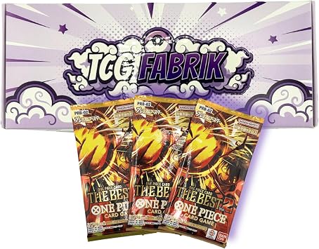 One Piece Cards Booster Packs | Japanese Original Sealed Booster Packs | Handmade Don! Card | Mystery Figure |One Piece TCG | PRB02 The Best Vol.2 Premium Japanese 3 Packs /30 Cards in Total