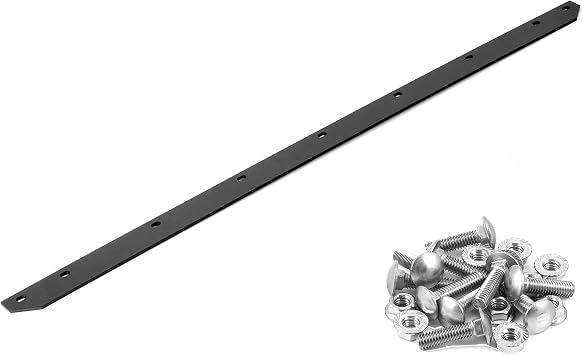 USA Made Heavy Duty 48" Snow Plow Blade Edge with Mounting Equipment | Wear Bar Cutting Edge Replacement | 4-6x Longer Life Than Factory Blade