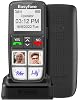 Easyfone Prime-T6 4G SIM-Free Easiest-to-Use Senior Mobile Phone | 4 Large Direct Picture Dial Buttons | SOS Button | Charging Dock Black