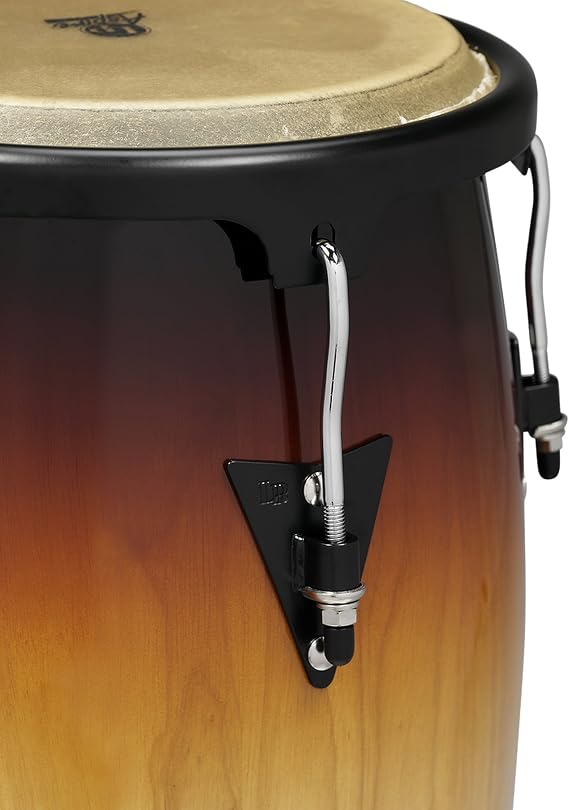 Latin Percussion LP Aspire Wood Congas 11 & 12 Set with Double Stand - Vintage Sunburst/Black