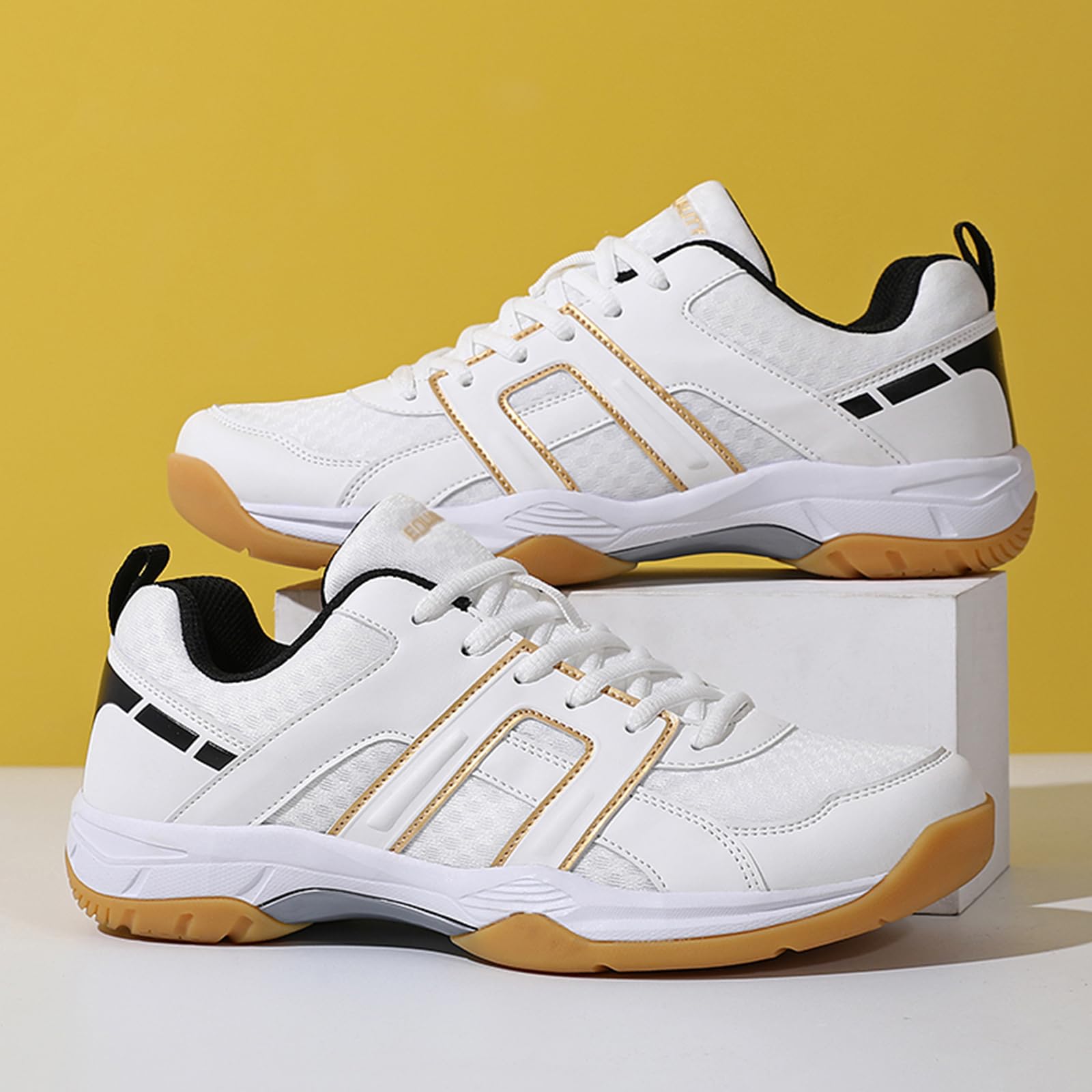 Unisex Tenis - Bádminton - Calzado de Deporte de Malla Transpirable para Corte y Vida Diaria