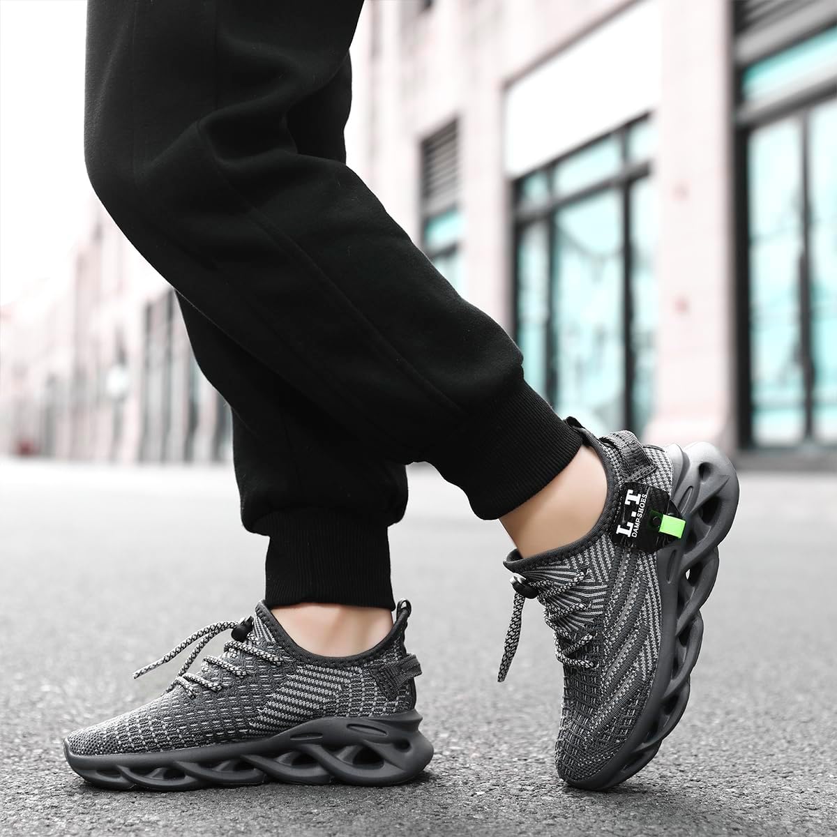 Boys Girls Shoes Slip on Kids Sneakers Running Walking Tennis Casual Lightweight Comfortable Non-Slip Breathable Gym Fashion Shoes for Little Kid/Big Kid