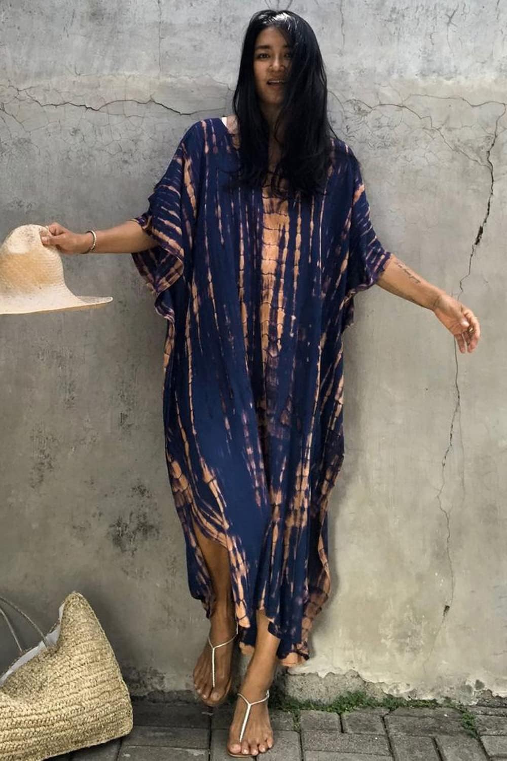 CHERRY CAT Women Beachwear Coverups Kaftan Casual Caftan Swimwear cover ups - Image 3