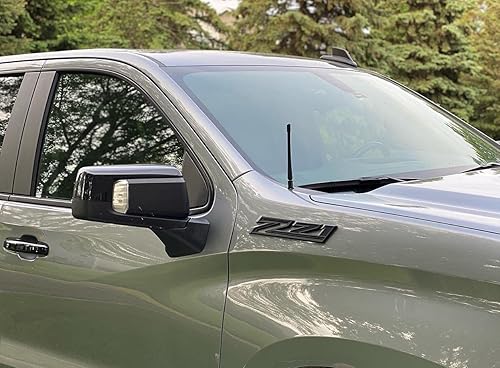 Miniatura 7 de 2 emblemas Z71 de repuesto para Silverado 1500 2500 3500 2019-2021 84632695 Placa de identificación OEM (cromo rojo)