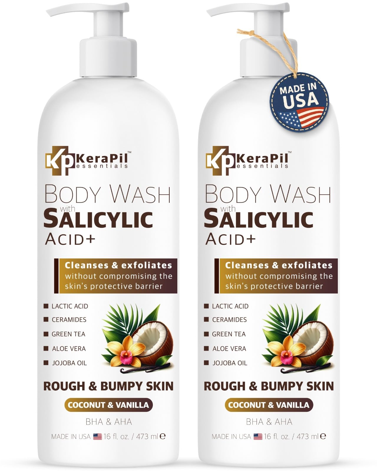 KERAPIL Exfoliating Body Wash