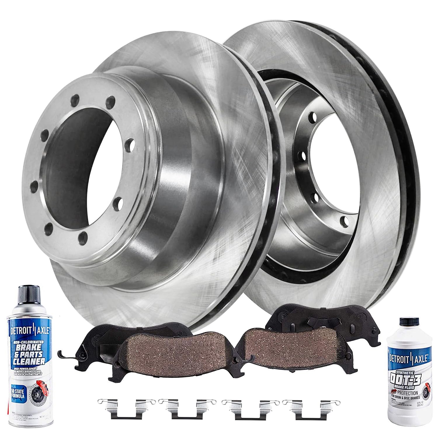 Detroit Axle - Rear Brake Kit for 1999-2004 Ford F-350 Super Duty [DRW]