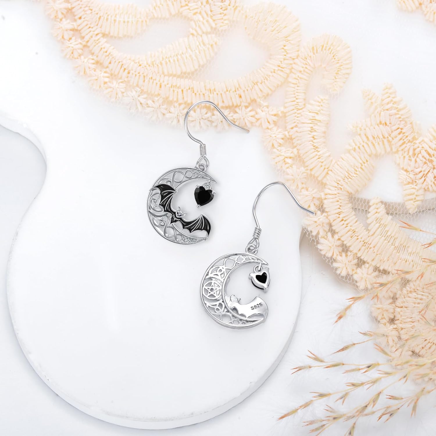 Halloween Earrings Skull/Bat/Spider/Pumpkin Earring 925 Sterling Silver Halloween Gothic Earrings Jewelry