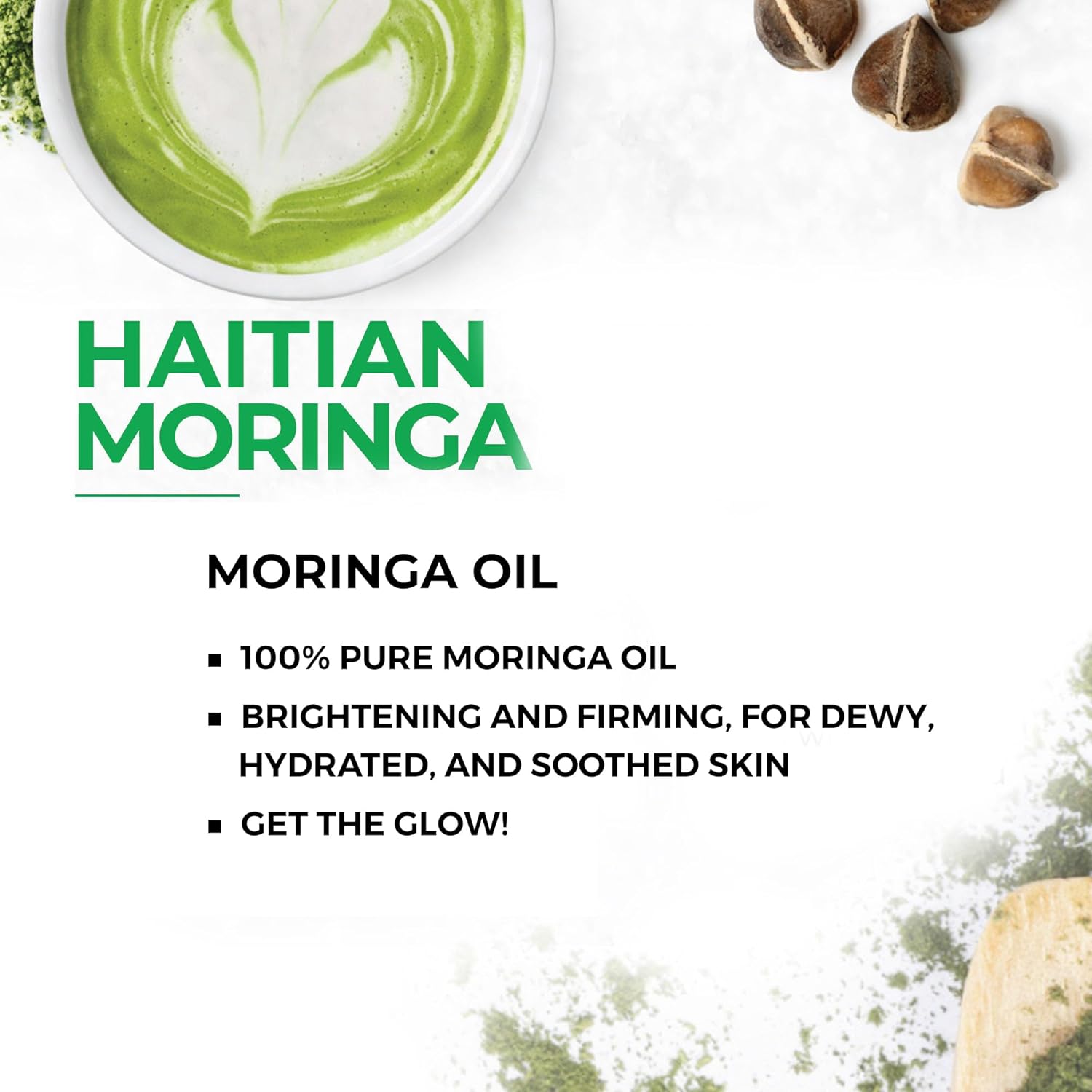 Kreyol Essence - Haitian Moringa Oil 15 Ml - For Face, Hair and Body, 40 Antioxidants, Behenic, Oleic Acid and Vitamin C, For All Skin Types, Natural Ingredients