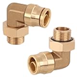 Ailbiuko Brass DOT PLC Male Elbow Fitting 1/2