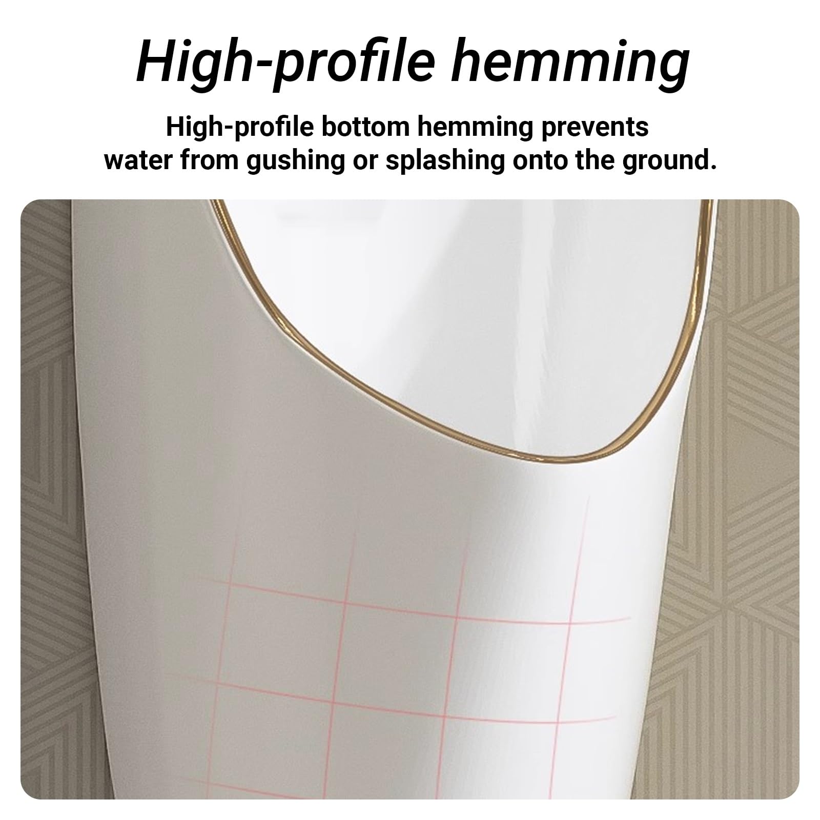 Orinal automático de pared para hombre con sensor, diseño antifugas, ideal para baños, hoteles, bares, baños públicos y al aire libre, uso nocturno
