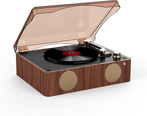 Reproductor de CD portátil de 2500 mAh, reproductor retro Bluetooth de CD con altavoces duales para el hogarautomóvil, reproductor recargable de