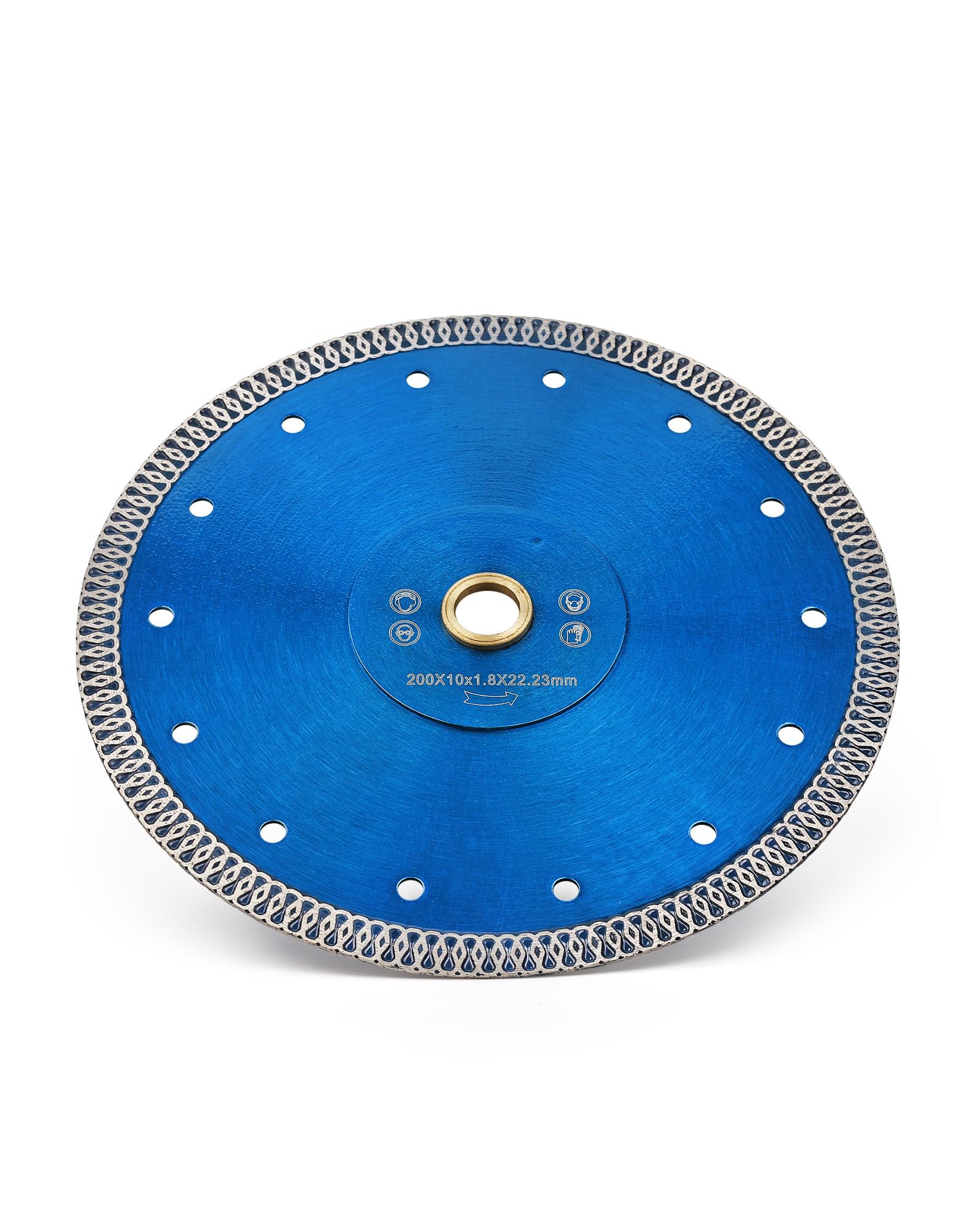 Solidure Diamond Cutting Disc 200mm X 22.23mm,Turbo Diamond Blade for Granite Marble Ceramic Tiles - Image 2
