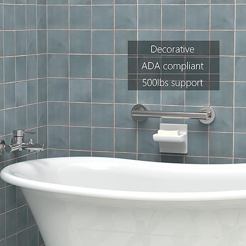 Miniatura 9 de Barra de seguridad para baño, ducha e inodoro para personas mayores y discapacitados, mango de asistencia de equilibrio de ayuda de movilidad