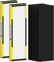 Vista 1 de 2 paquetes de filtros de repuesto HEPA FLT4825 B compatibles con AC4825 AC4825E AC4300 AC4800 AC4900 AC4850, 2 filtros True HEPA y 6 prefiltros