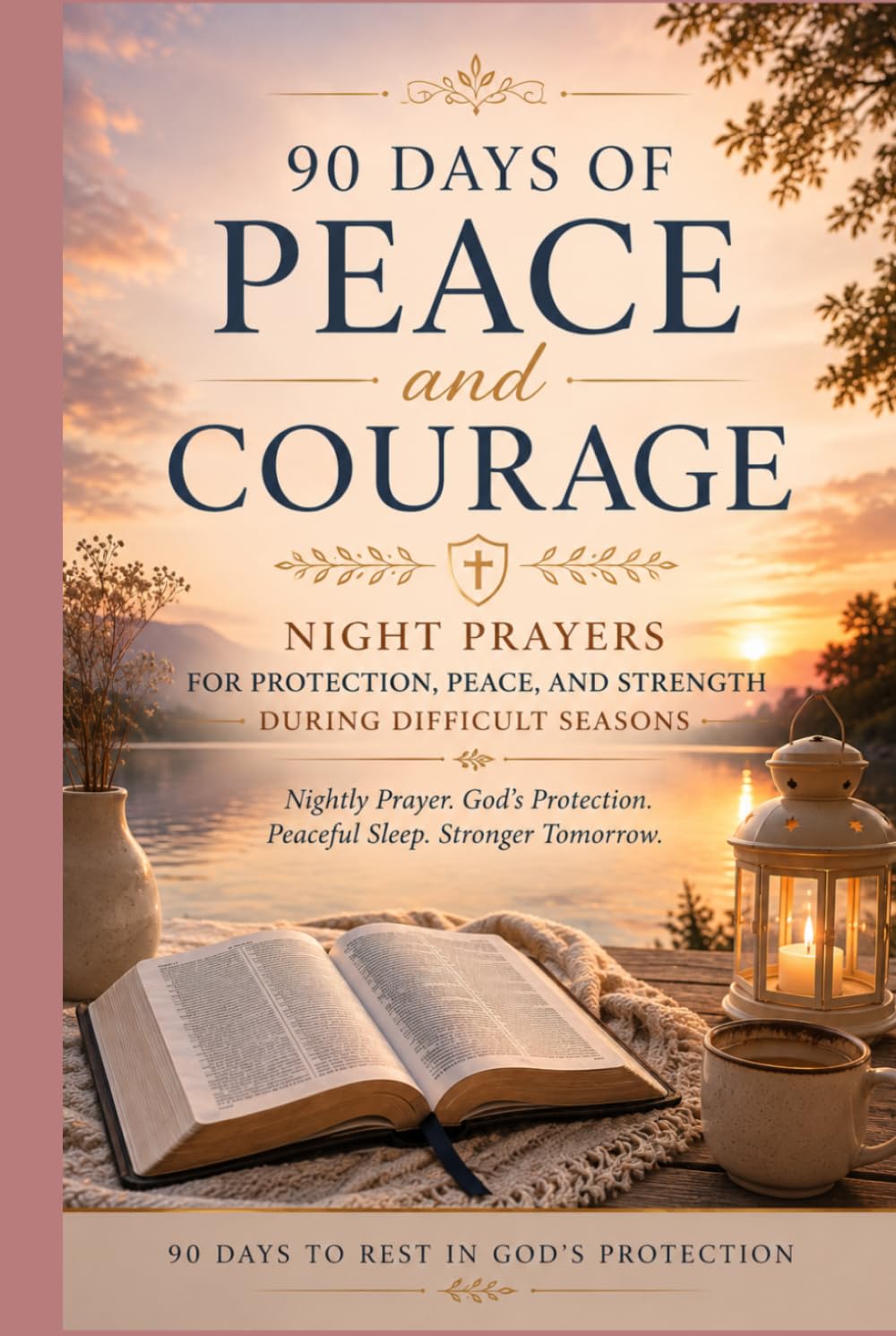 Night Prayer for Protection: 90 Days of Peace and Courage: A Christian Devotional with Night Prayers for Strength, Anxiety Relief, Faith, and Difficult Seasons