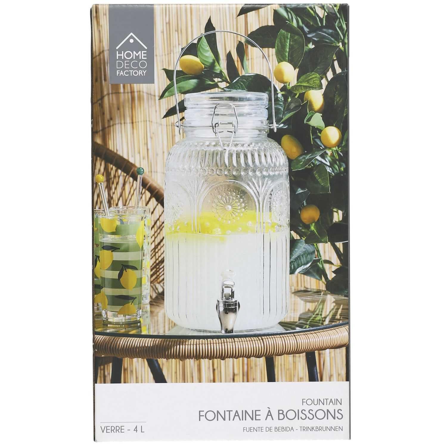 Fontaine en Verre Design Citron 38L Cook Concept KA0168 pour Boissons