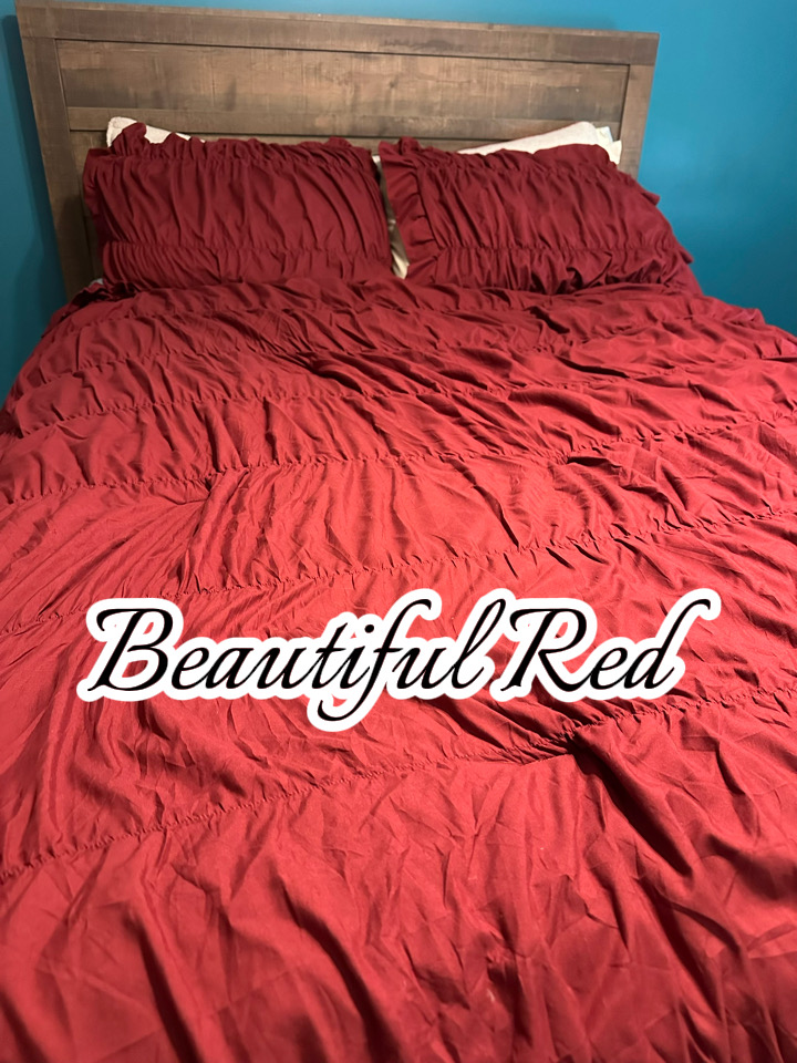 Gorgeous Prime Watch I love this comforter set! The red is gorgeous on Amazon Live