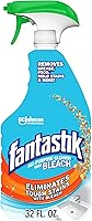 Fantastik All-Purpose Cleaner with Bleach, 32 oz - Cuts Grease, Stains, Soap Scum & Mold, Streak-Free Multi-Surface Spray