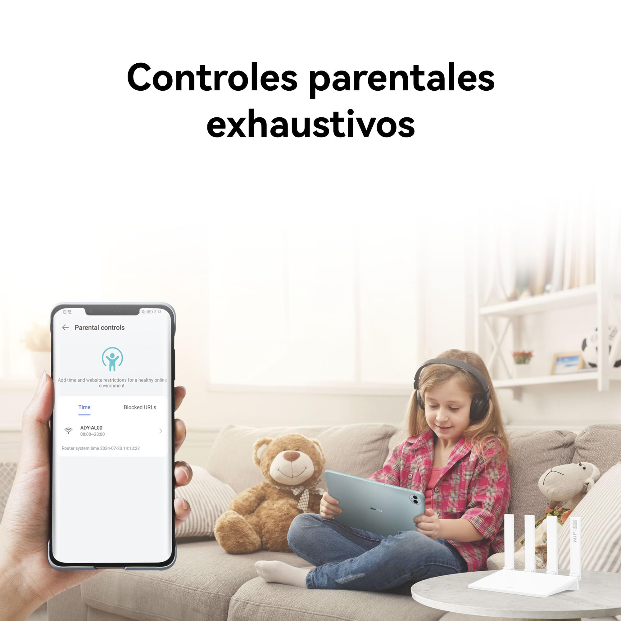 HUAWEI AX3 New Enrutador, Wi-Fi 6 Plus de Banda Dual de 3000 Mbps, 4 Puertos GE WAN/LAN Adaptables Automáticamente, Amplia Cobertura, Diagnóstico Visualizado, Idóneo para Juegos Xbox/PS5/Steam y 8K