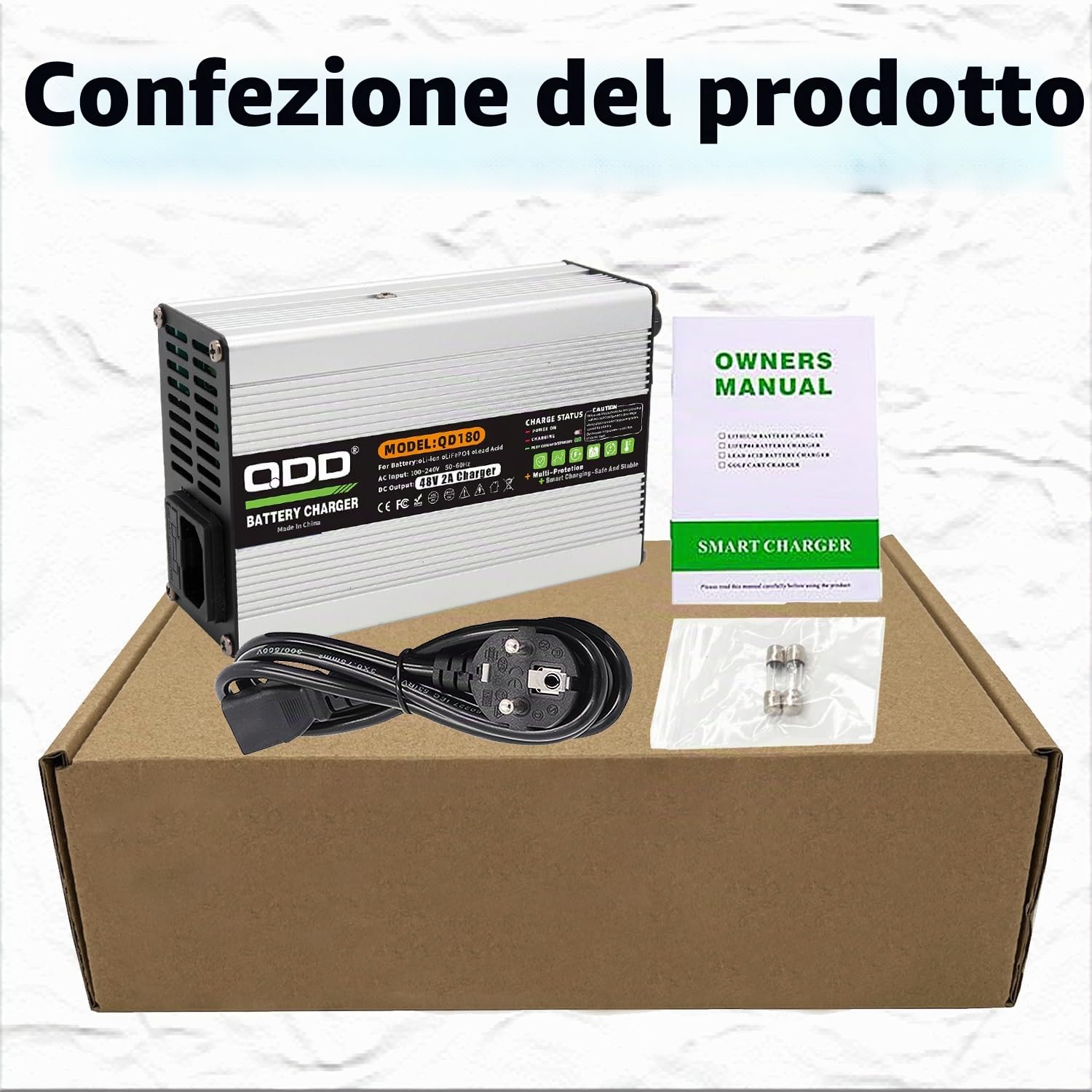 Caricatore 24V 8A 27.6V al piombo-acido per batteria AGM VRLA OPZV con attacco C13