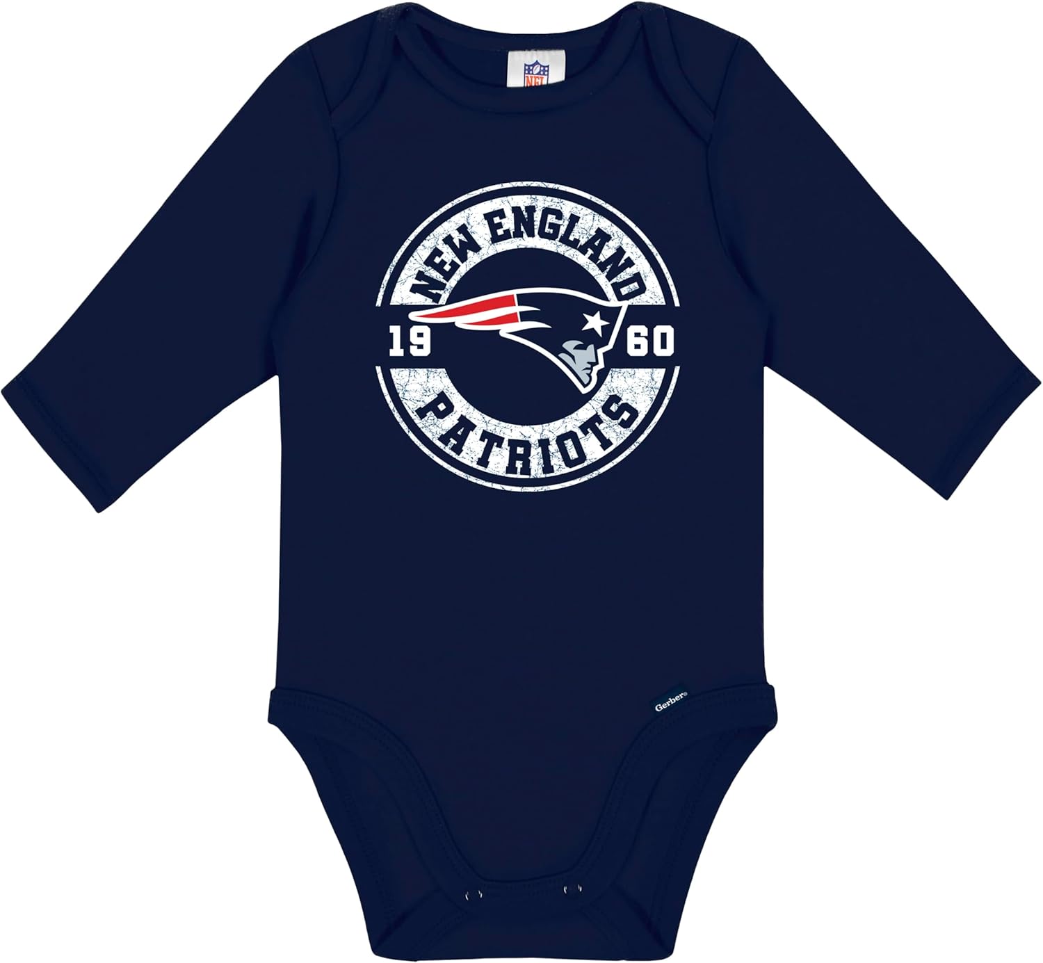 Gerber NFL Unisex-Baby NFL 2-pack Long Sleeve Onesie Bodysuit