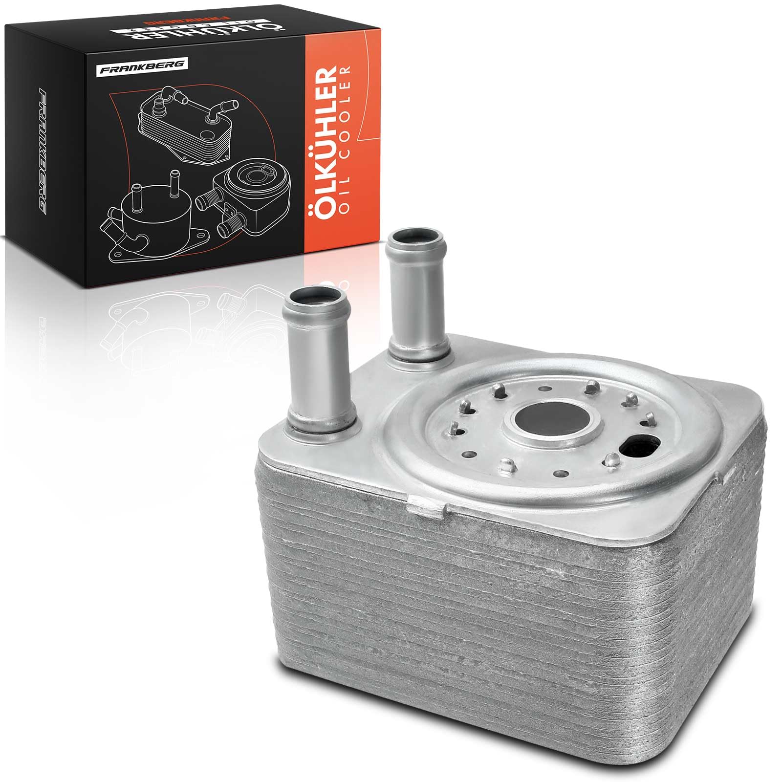 Frankberg Oil Cooler Engine for A2 A3 A4 A6 A8 A.l.h.a.m.b.r.a Altea Exeo Leon Fabia I O.c.t.a.v.i.a II Superb Yeti E.O.S Golf J.e.t.t.a P.a.s.s.a.t S.h.a.r.a.n T.o.u.a.r.e.g 1996-2021 038117021B
