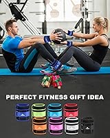 Vista 6 de Adjustable Ankle Weights 1-3/4/5/6/8/10/12/15/20 LBS Pair with Removable Weight for Jogging, Gymnastics, Aerobics, Physical Therapy