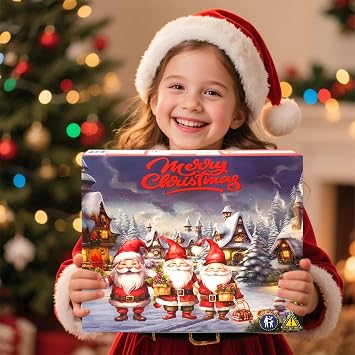 Gnome Christmas Advent Calendar 2025 Adult Women - 24 Day Christmas Countdown Calendar Handcraft Lighted Gnome Ornaments Xmas Tree Decoration Gifts for Girls Kids