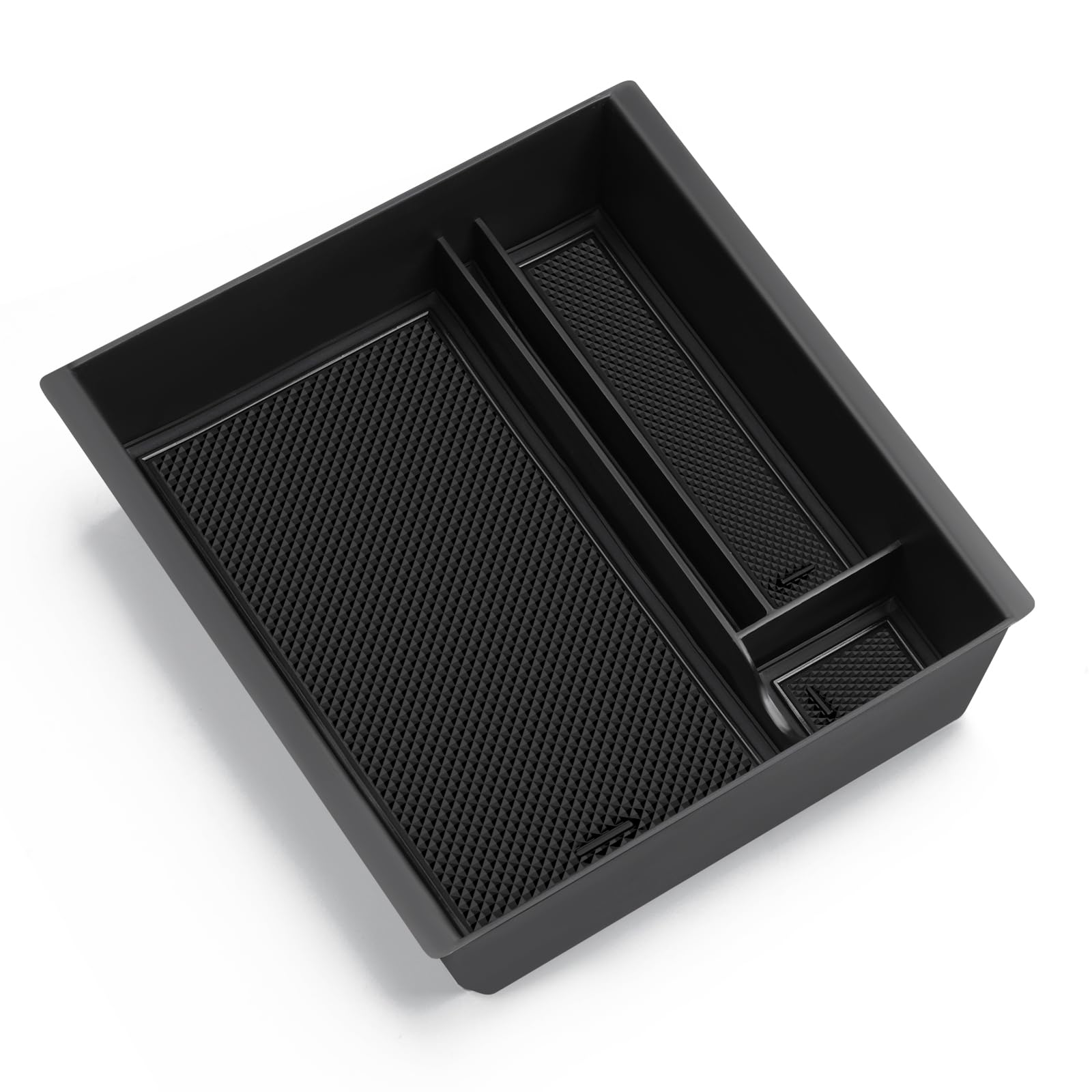Organizador de Consola Central para Tesla Model Y 2025-2026 y Model 3 2024-2026 Caja de Almacenamiento con Material Aterciopelado Tesla Juniper Highland Accesorios