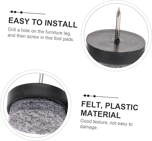 Miniatura 9 de Homoyoyo 60 piezas de patas de fieltro para muebles, almohadillas de muebles para alfombras, almohadillas antideslizantes para muebles, almohadillas