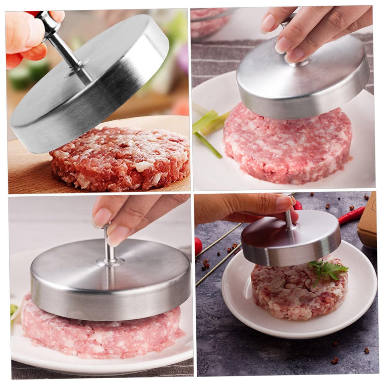 TOYANDONA 3 Stck. Burgerpresse Runde Fleischpresse für Hamburger Patties für und BBQ Einfach zu Handhaben Spülmaschinenfest