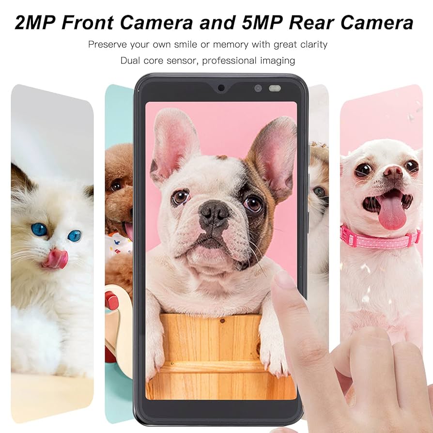 ホワイト スマートフォン デュアルカメラ ソフトバンク”、約5.7インチの大画面ディスプレーとダブルレンズ