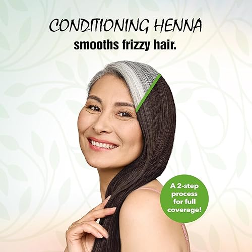 Miniatura 5 de Light Mountain Henna - Tinte y acondicionador para el cabello, color gris  Tinte para el cabello caoba para hombres y mujeres, 2 pasos sin químicos,