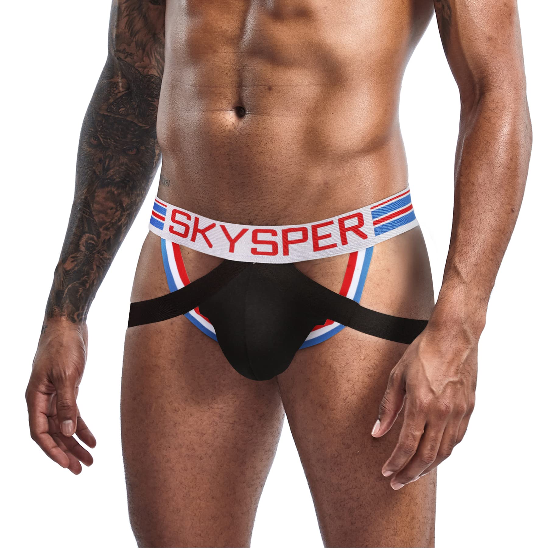 SKYSPERMen's Jock Strap Athletic Supporter For Men Sexy Jockstrap Male Underwear