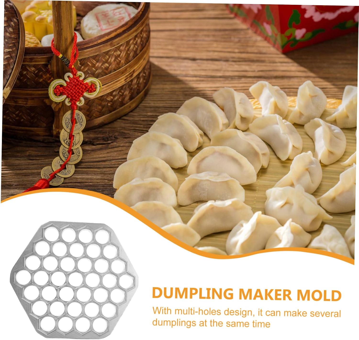 Mobestech Efficient Kitchen Gadget Dumpling Maker Mould Multi-use Mold Russian Food Simple