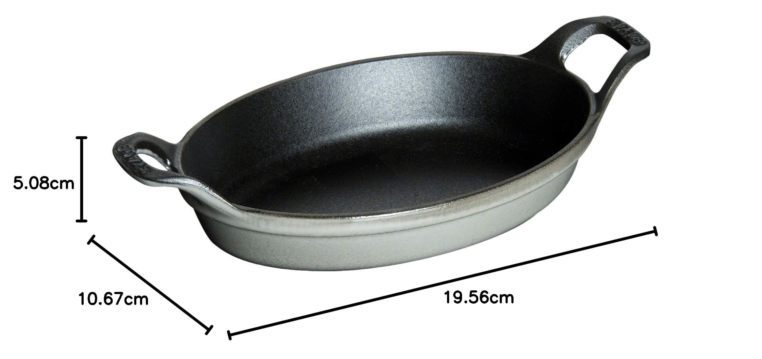 Amazon｜staub ストウブ 「 ミニ オーバル ディッシュ グレー 15cm